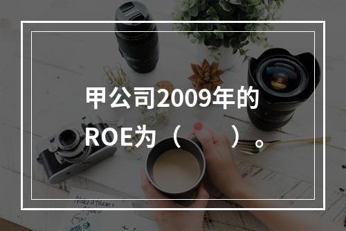 甲公司2009年的ROE为（　　）。