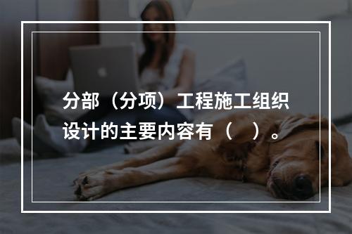 分部（分项）工程施工组织设计的主要内容有（　）。