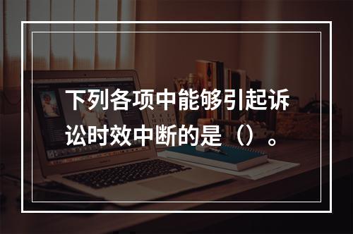 下列各项中能够引起诉讼时效中断的是（）。