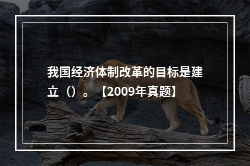 我国经济体制改革的目标是建立（）。【2009年真题】