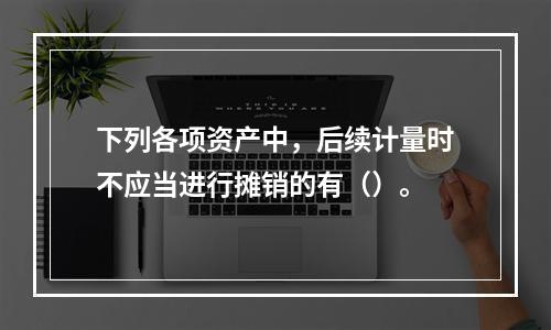 下列各项资产中，后续计量时不应当进行摊销的有（）。