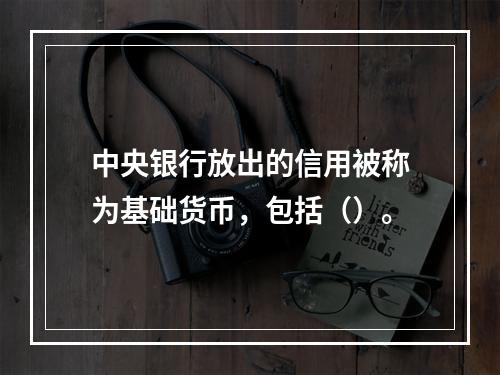 中央银行放出的信用被称为基础货币，包括（）。