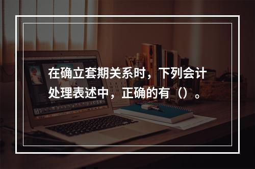 在确立套期关系时，下列会计处理表述中，正确的有（）。