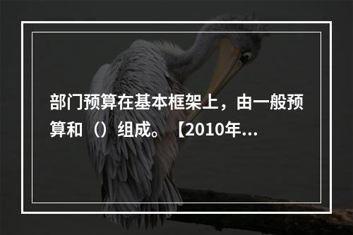 部门预算在基本框架上，由一般预算和（）组成。【2010年真题