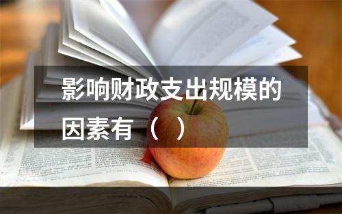 影响财政支出规模的因素有（   ）