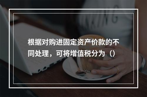 根据对购进固定资产价款的不同处理，可将增值税分为（）