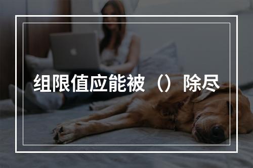 组限值应能被（）除尽