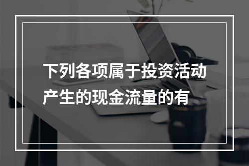 下列各项属于投资活动产生的现金流量的有