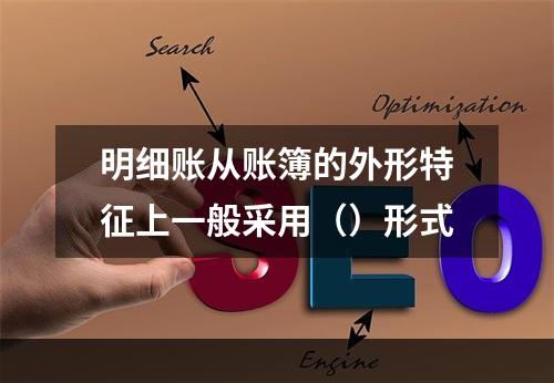 明细账从账簿的外形特征上一般采用（）形式