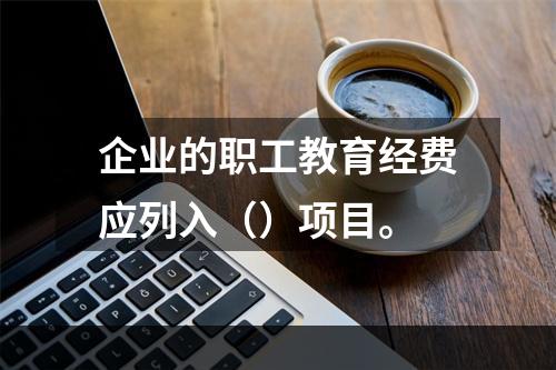 企业的职工教育经费应列入（）项目。