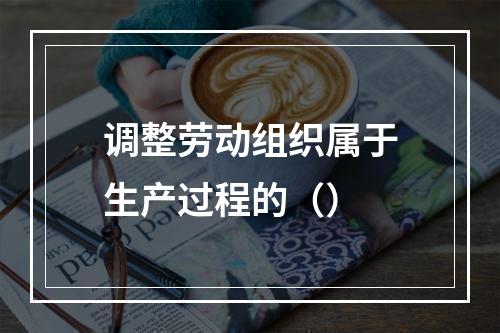 调整劳动组织属于生产过程的（）