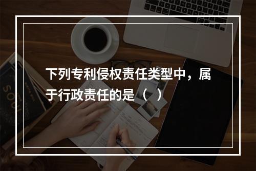 下列专利侵权责任类型中，属于行政责任的是（   ）