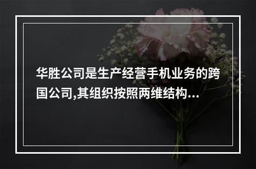 华胜公司是生产经营手机业务的跨国公司,其组织按照两维结构设计