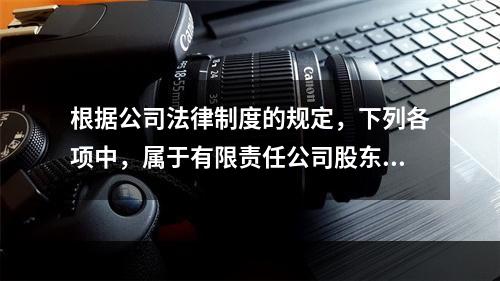 根据公司法律制度的规定，下列各项中，属于有限责任公司股东义务