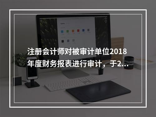 注册会计师对被审计单位2018年度财务报表进行审计，于201