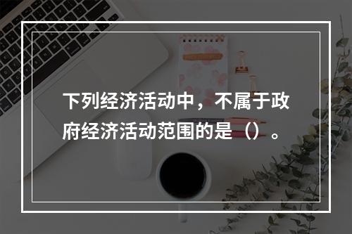 下列经济活动中，不属于政府经济活动范围的是（）。