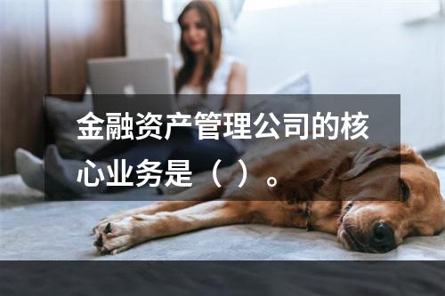 金融资产管理公司的核心业务是（  ）。