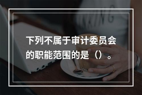 下列不属于审计委员会的职能范围的是（）。