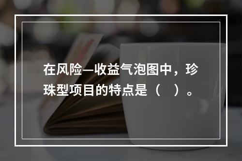 在风险—收益气泡图中，珍珠型项目的特点是（　）。