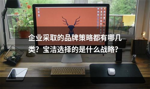 企业采取的品牌策略都有哪几类？宝洁选择的是什么战略？