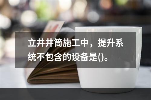 立井井筒施工中，提升系统不包含的设备是()。