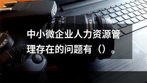 中小微企业人力资源管理存在的问题有（）。