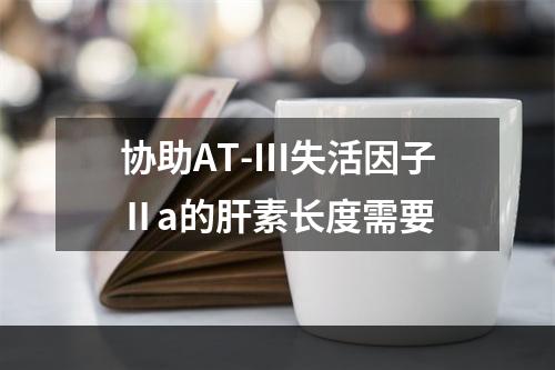 协助AT-Ⅲ失活因子Ⅱa的肝素长度需要