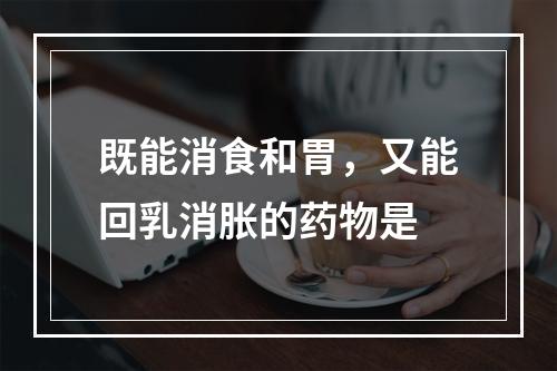 既能消食和胃，又能回乳消胀的药物是