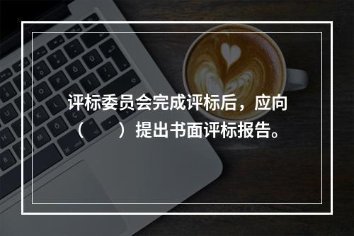 评标委员会完成评标后，应向（　　）提出书面评标报告。