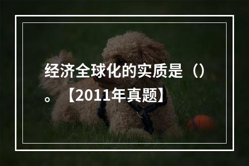 经济全球化的实质是（）。【2011年真题】