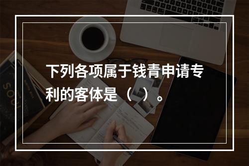 下列各项属于钱青申请专利的客体是（   ）。