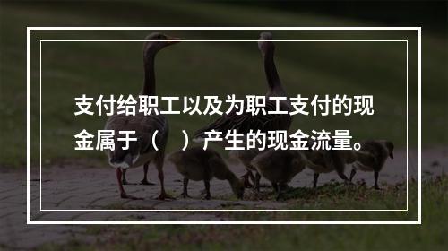 支付给职工以及为职工支付的现金属于（　）产生的现金流量。