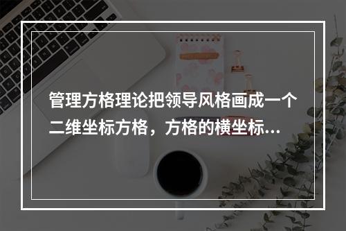 管理方格理论把领导风格画成一个二维坐标方格，方格的横坐标是