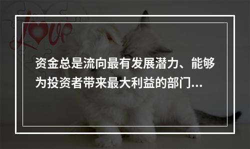 资金总是流向最有发展潜力、能够为投资者带来最大利益的部门和企