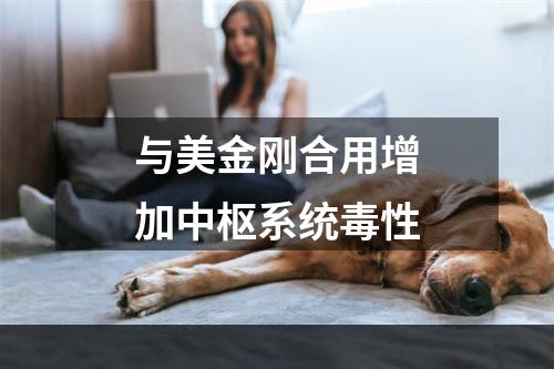 与美金刚合用增加中枢系统毒性