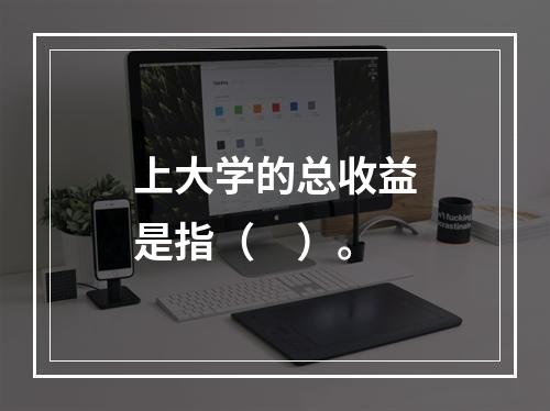 上大学的总收益是指（　）。