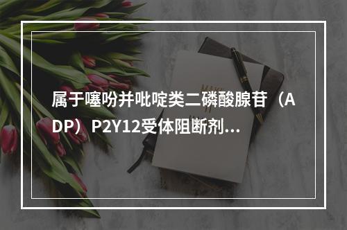 属于噻吩并吡啶类二磷酸腺苷（ADP）P2Y12受体阻断剂的是