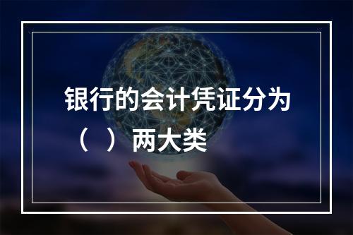 银行的会计凭证分为（   ）两大类