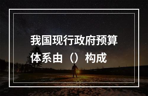 我国现行政府预算体系由（）构成