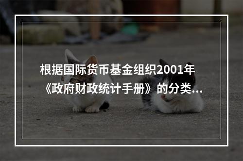 根据国际货币基金组织2001年《政府财政统计手册》的分类标准