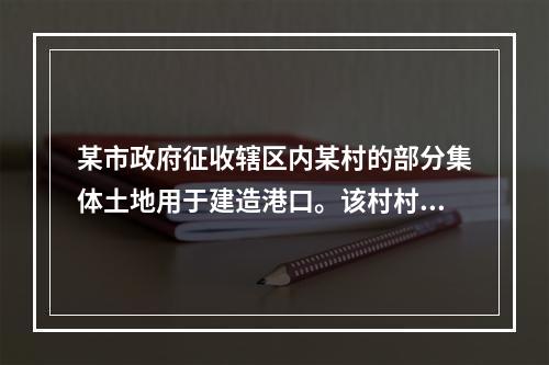 某市政府征收辖区内某村的部分集体土地用于建造港口。该村村民孙