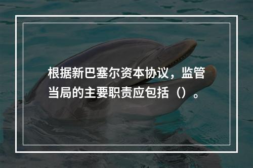 根据新巴塞尔资本协议，监管当局的主要职责应包括（）。