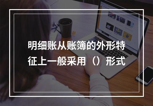 明细账从账簿的外形特征上一般采用（）形式