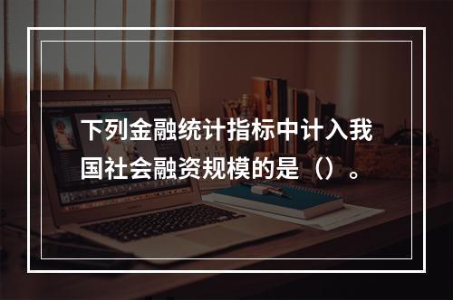 下列金融统计指标中计入我国社会融资规模的是（）。