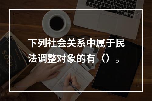 下列社会关系中属于民法调整对象的有（）。