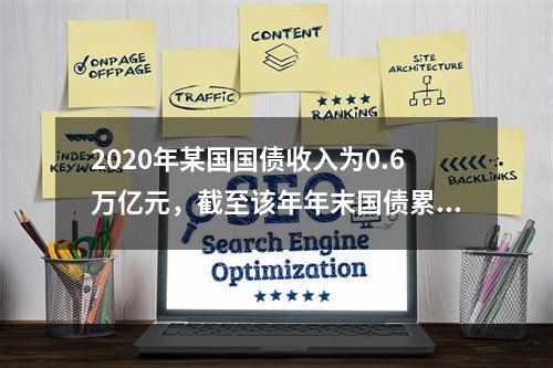 2020年某国国债收入为0.6万亿元，截至该年年末国债累计余