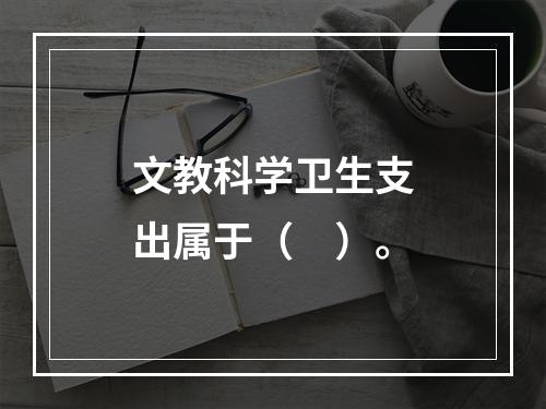 文教科学卫生支出属于（　）。