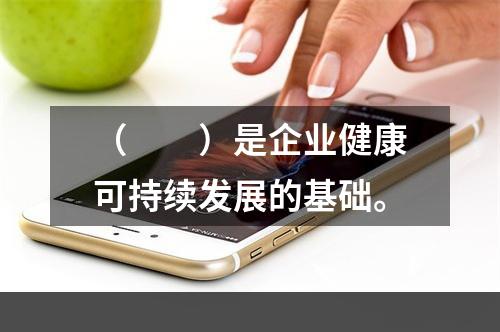 （　　）是企业健康可持续发展的基础。