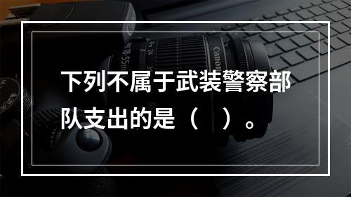 下列不属于武装警察部队支出的是（　）。