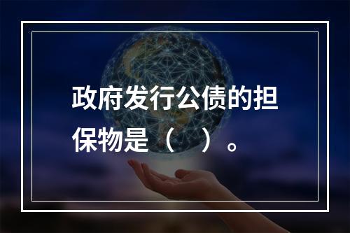 政府发行公债的担保物是（　）。